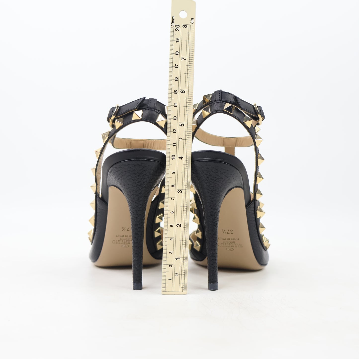 Valentino Heels Rockstud Black 37.5
