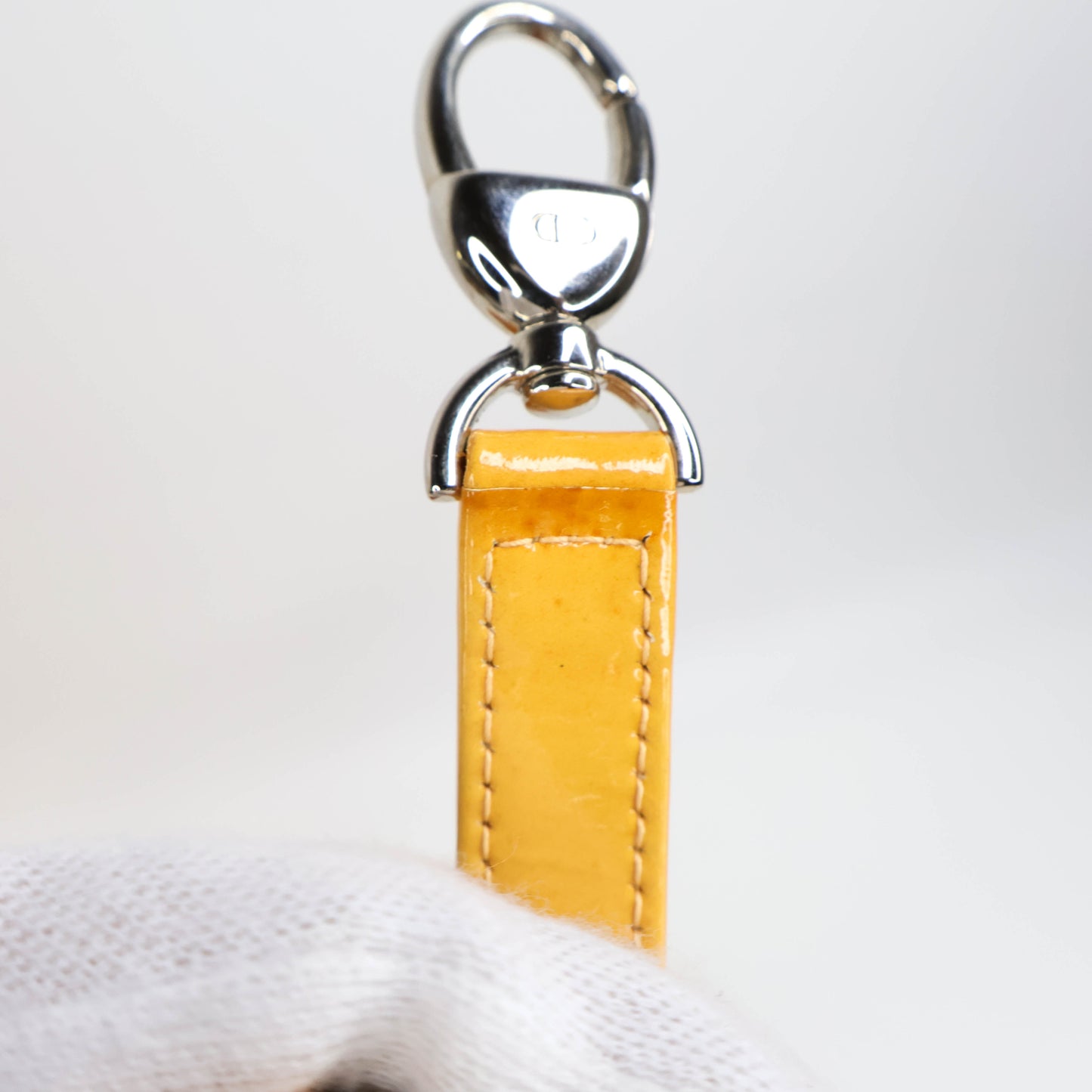 Christian Dior Lady Medium Patent Ombre Yellow Orange