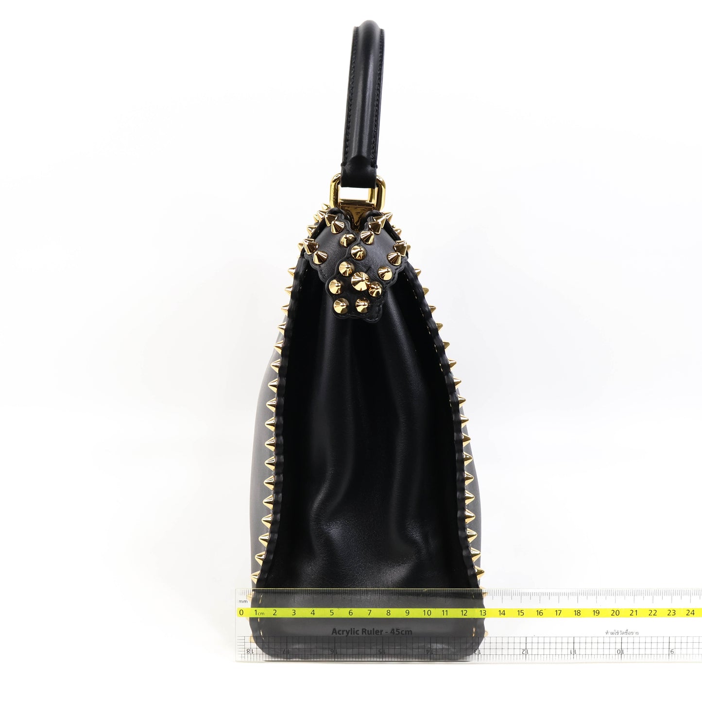 Fendi Peekaboo Medium Black Stud Gold