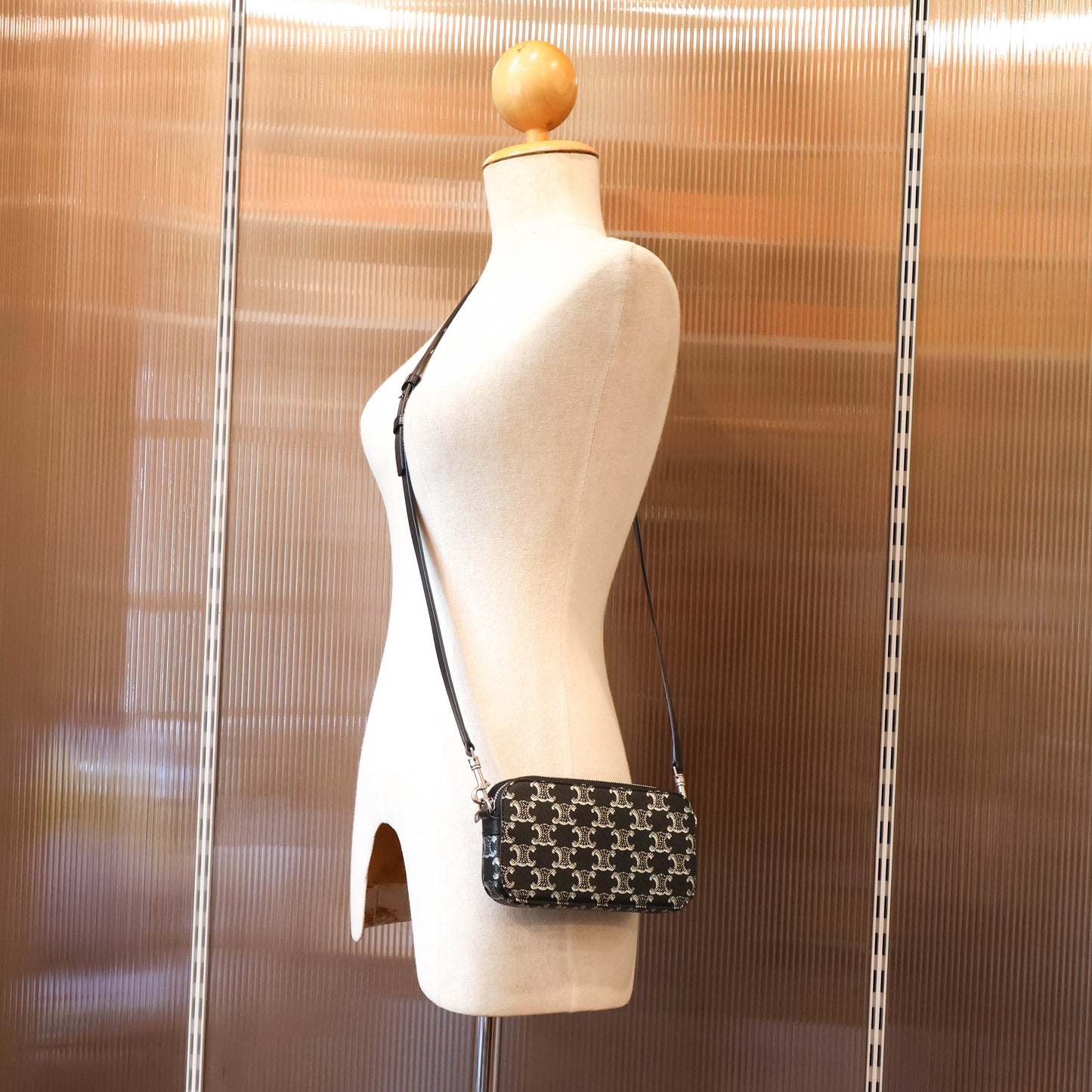 Celine Horizontal Pouch Black