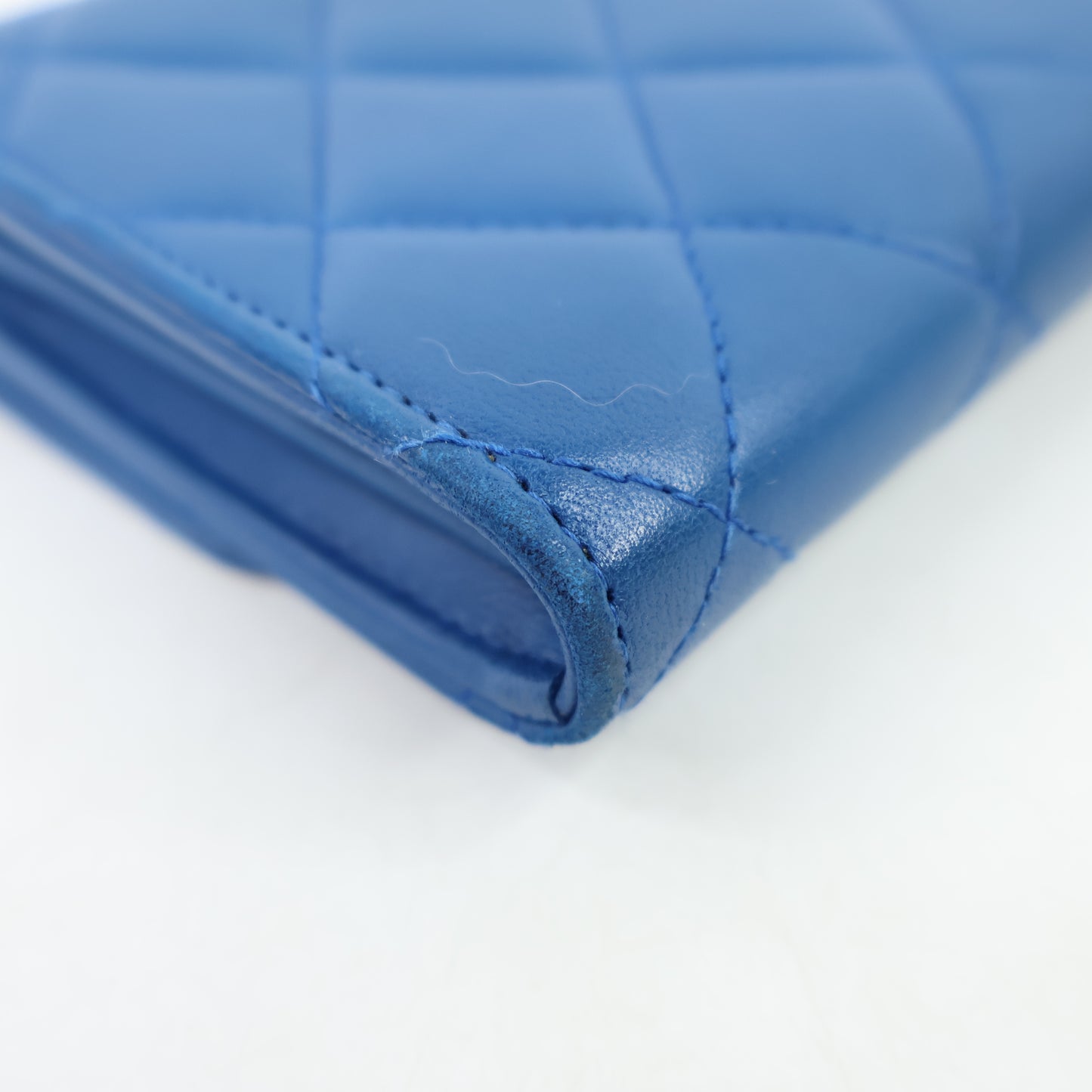 Chanel Classic Long Wallet Blue