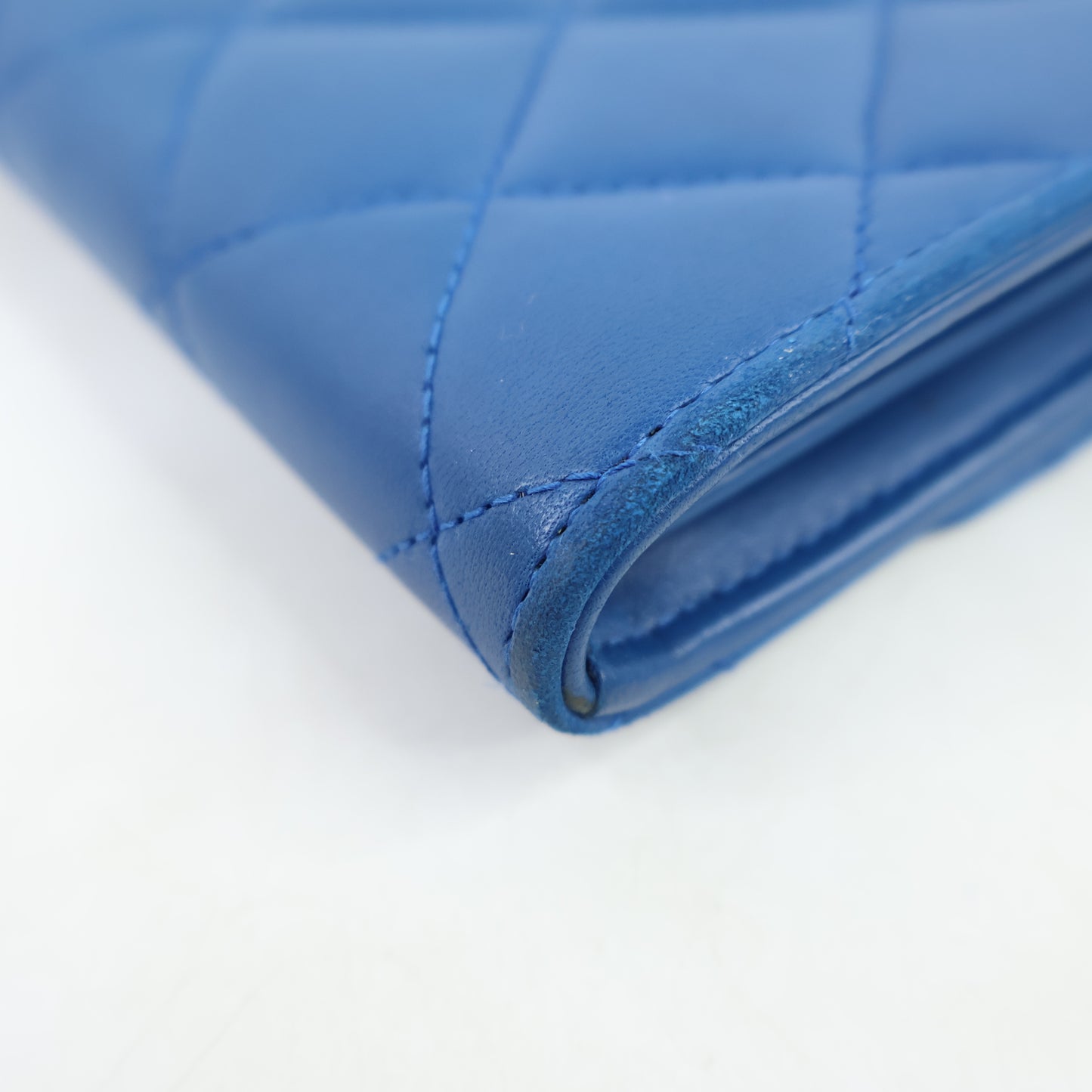 Chanel Classic Long Wallet Blue