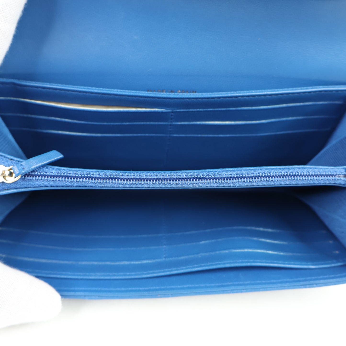Chanel Classic Long Wallet Blue