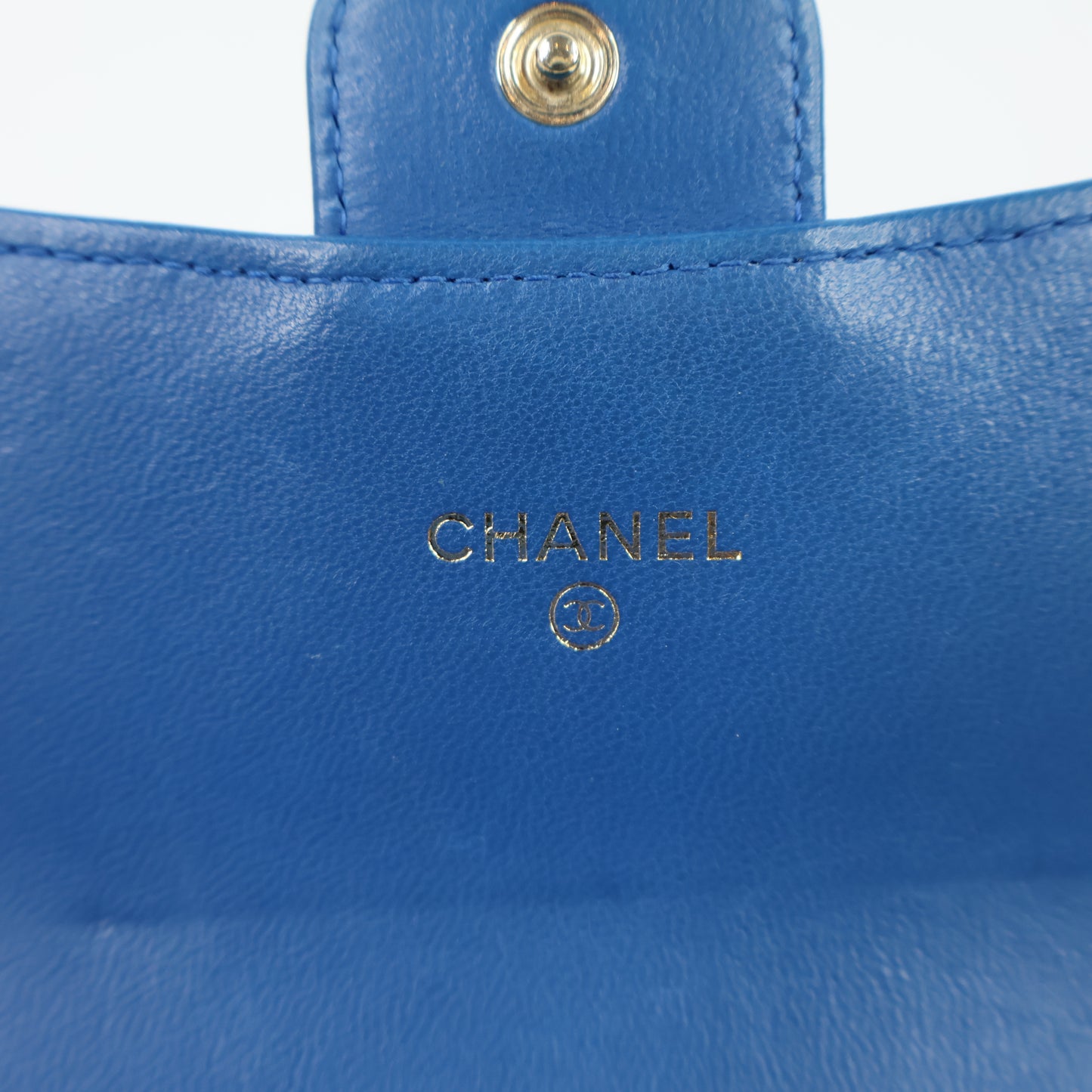 Chanel Classic Long Wallet Blue