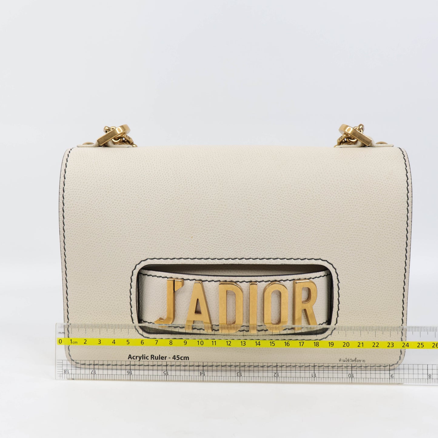 Christian Dior (R)Evolution Medium Flap Bag White