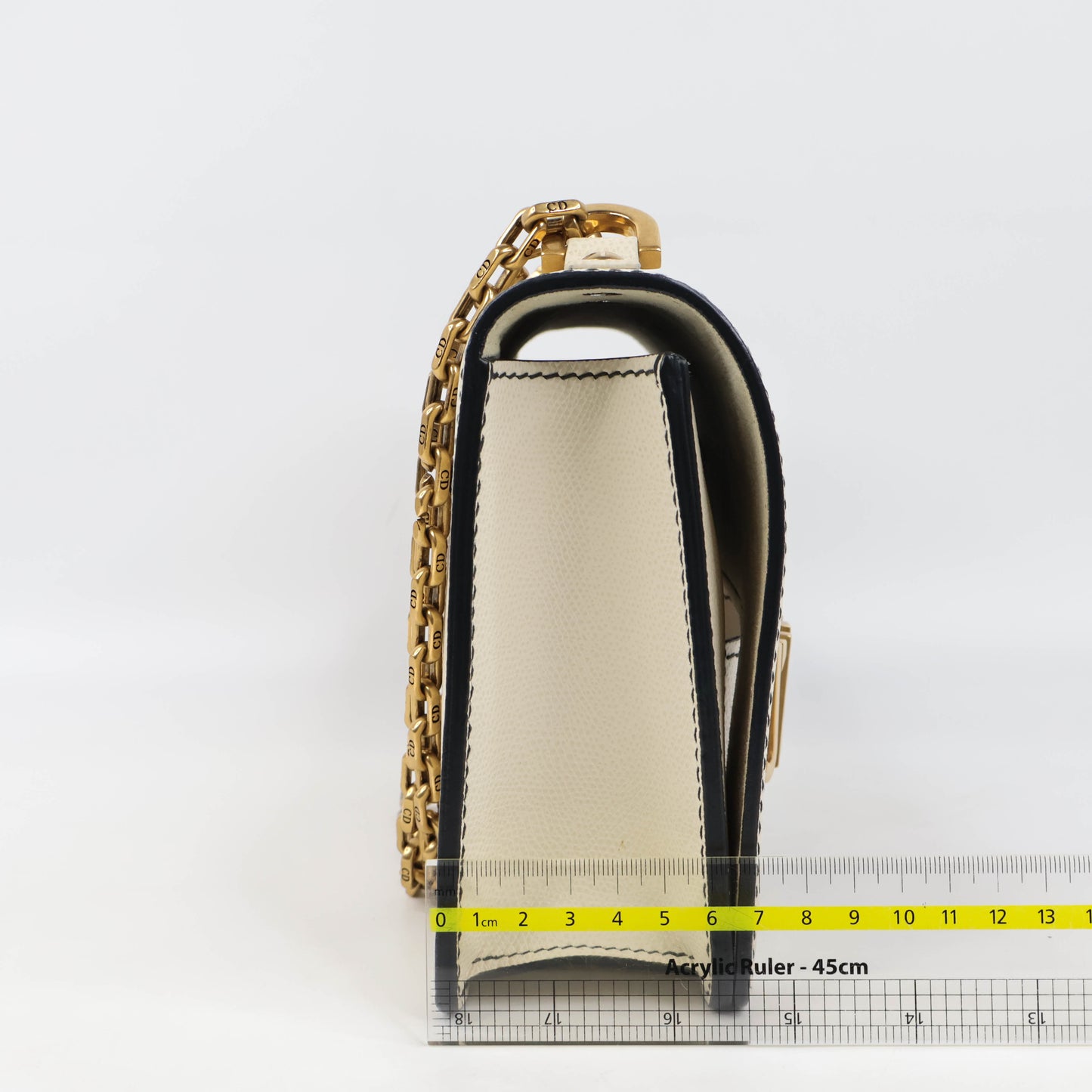 Christian Dior (R)Evolution Medium Flap Bag White