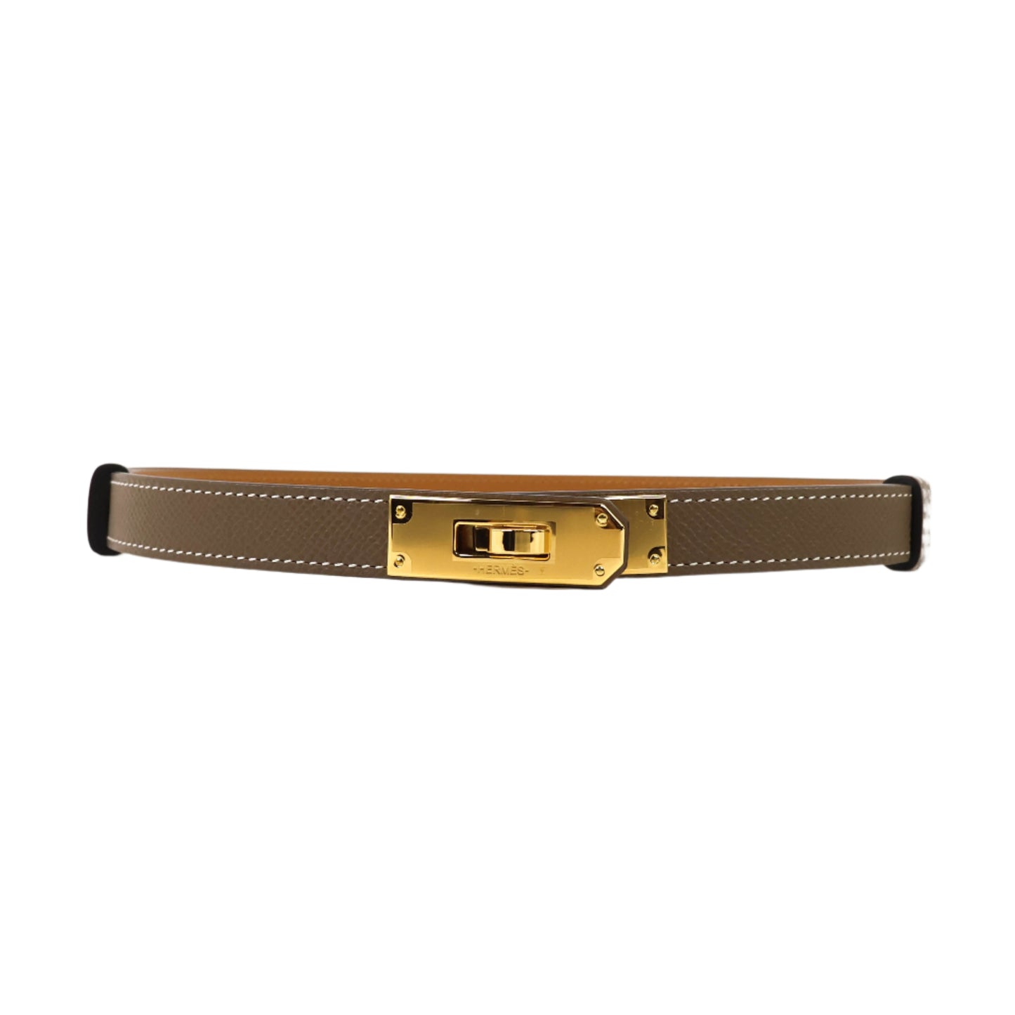 Hermes Kelly Belt 18 Etoupe Epsom