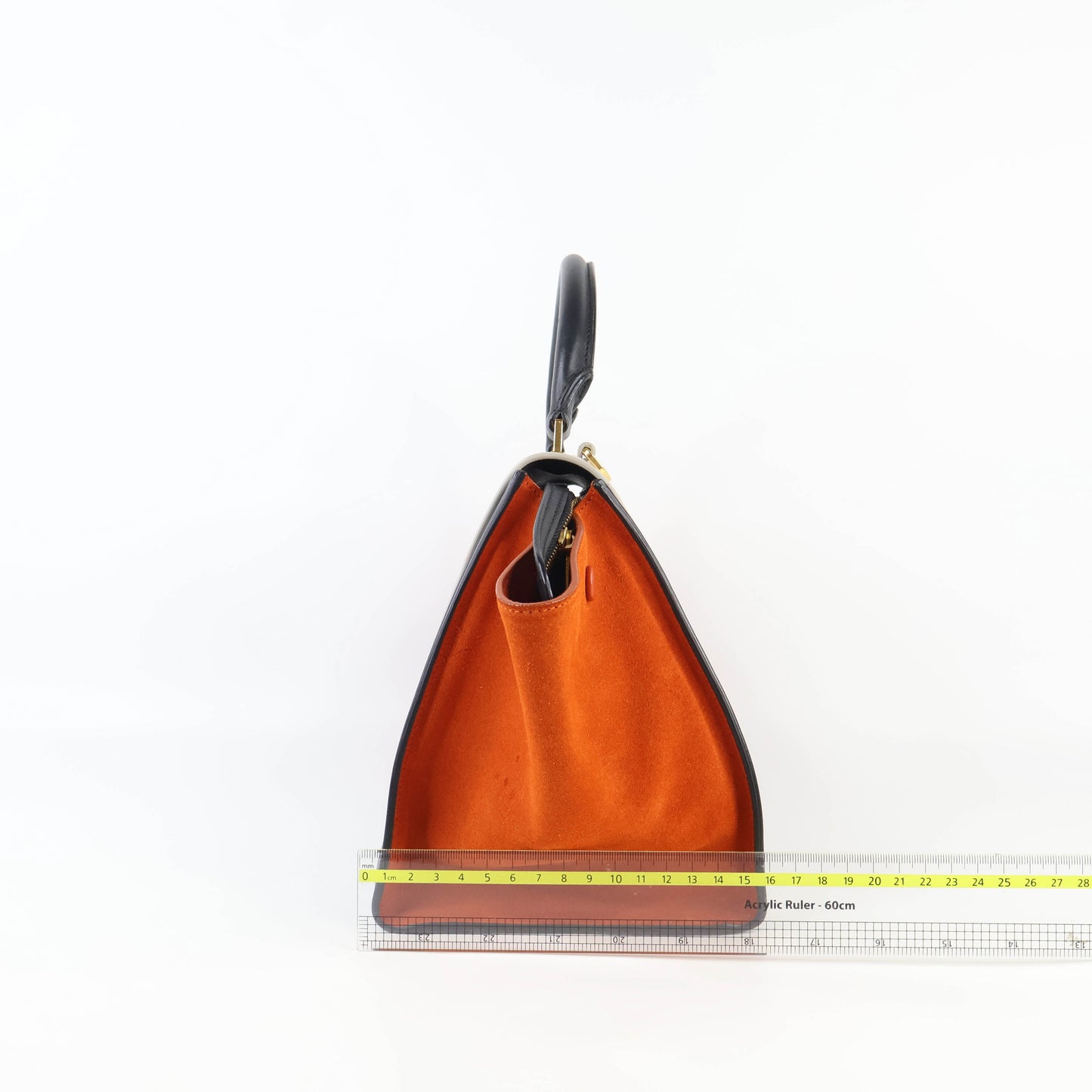 Celine Trapeze Small burnt Orange/Black/White