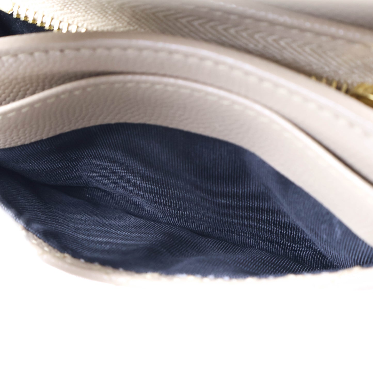 Saint Laurent Small Envelope Grain Dark Beige