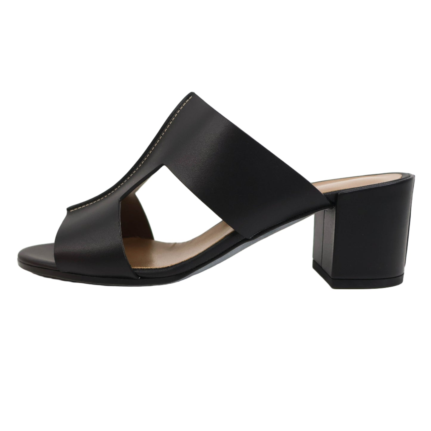 Hermes Ostia Sandals Black Calfskin 38.5