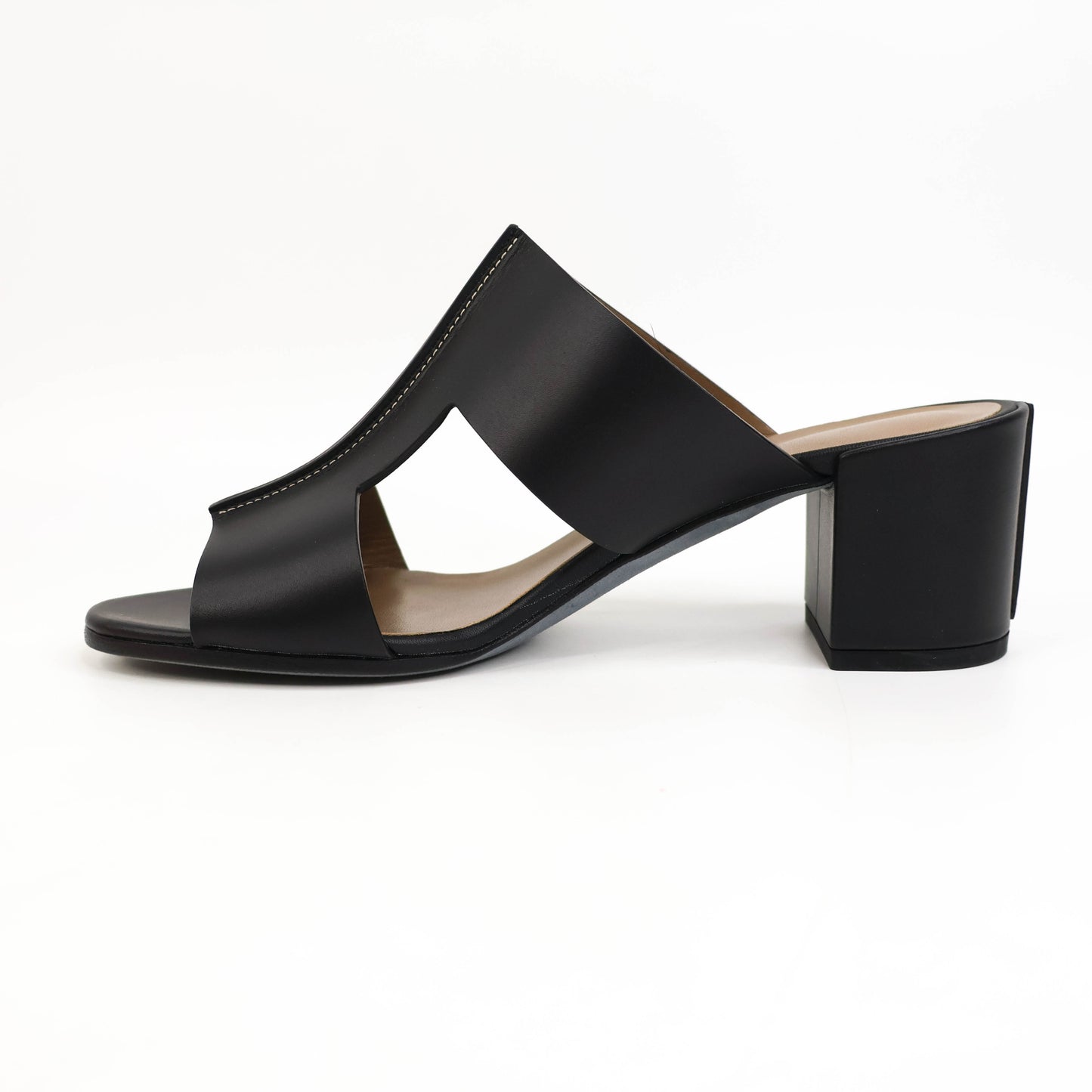 Hermes Ostia Sandals Black Calfskin 38.5