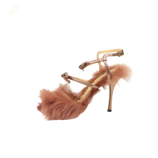 Charlotte Olympia Heel Sling Back Metallic 38.5