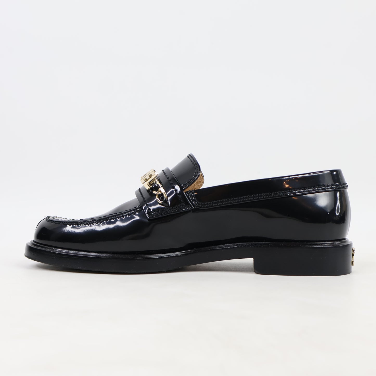 Chanel Loafer Black Patent 36