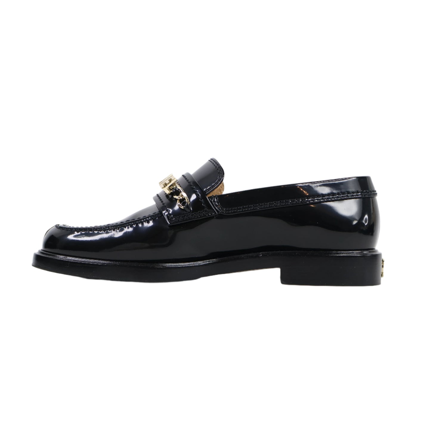 Chanel Loafer Black Patent 36
