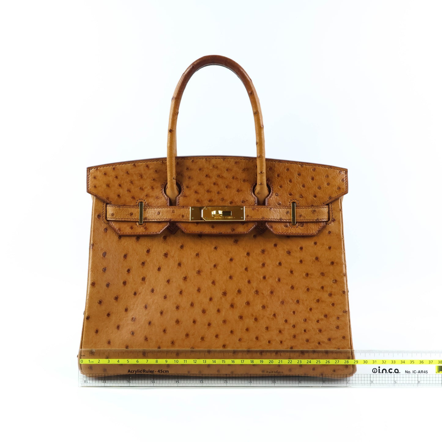 Hermes Birkin 30 Ostrich Cognac