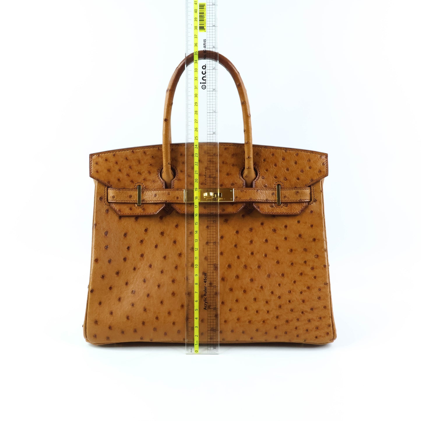 Hermes Birkin 30 Ostrich Cognac
