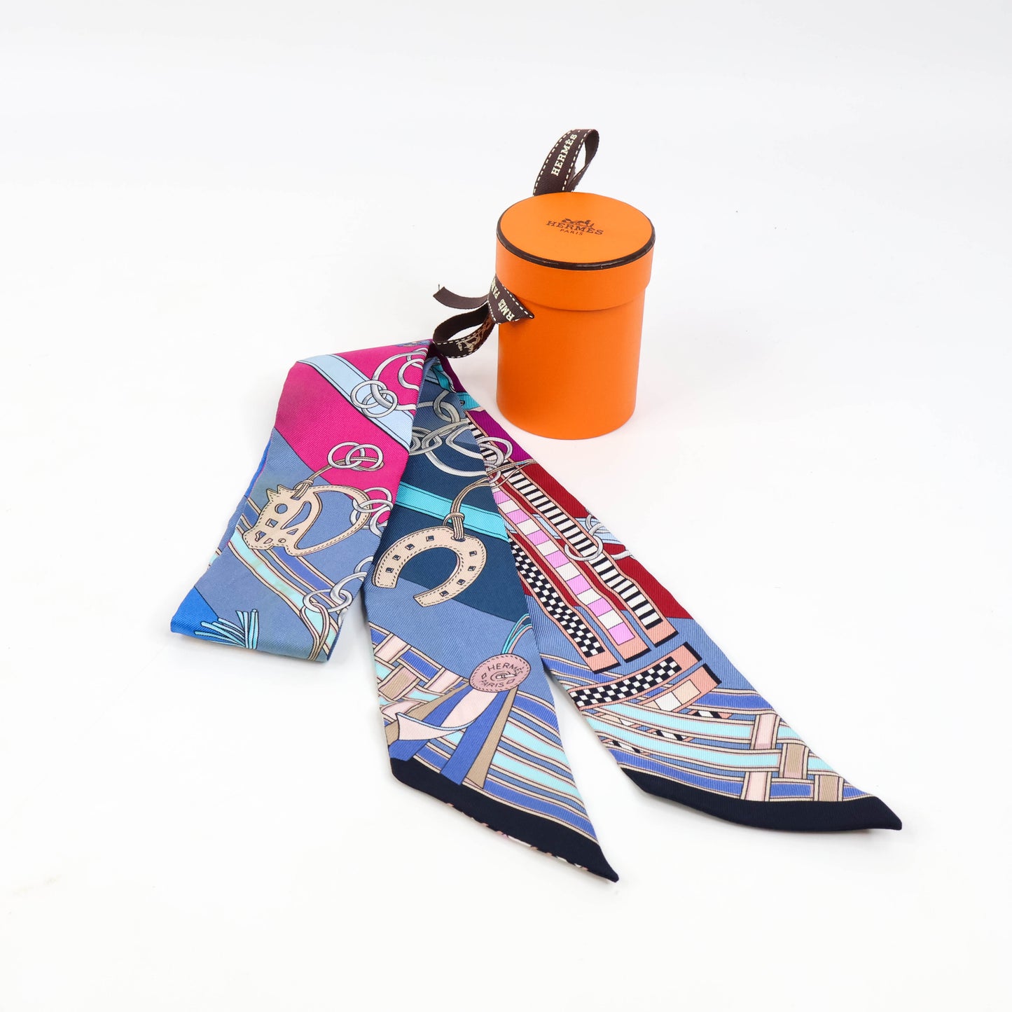 Hermes Twilly Single Blue/Purple Rodeo