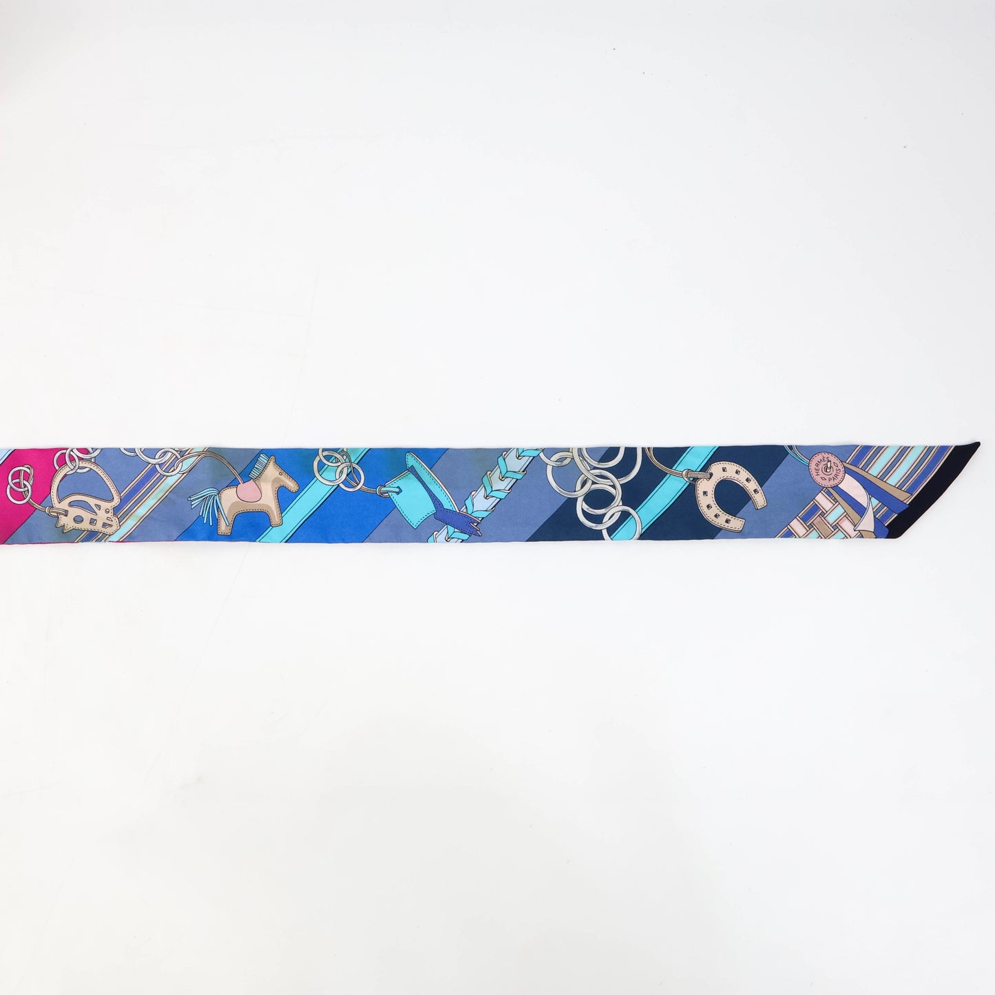 Hermes Twilly Single Blue/Purple Rodeo