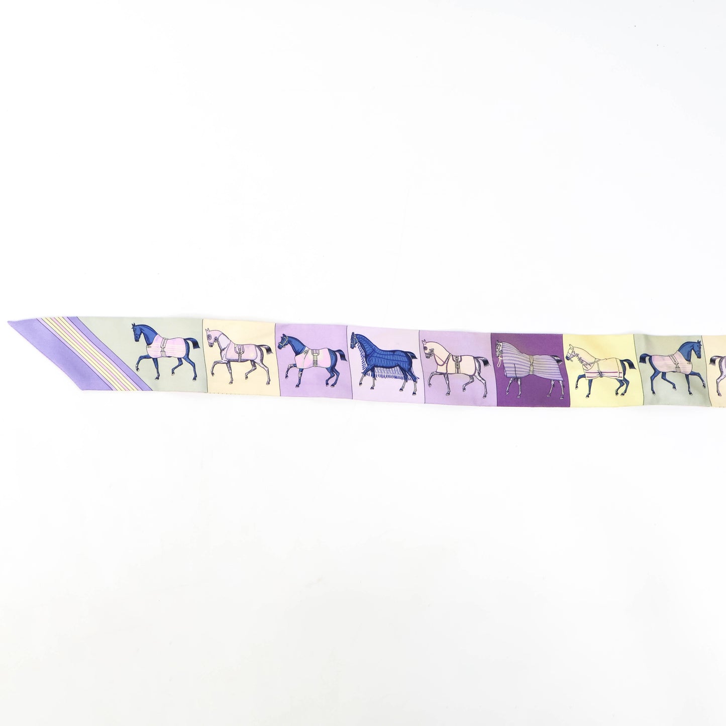 Hermes Twilly Single Purple/Yellow Horse