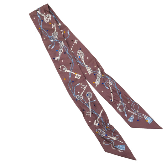 Hermes Twilly Single Purple Grey Key