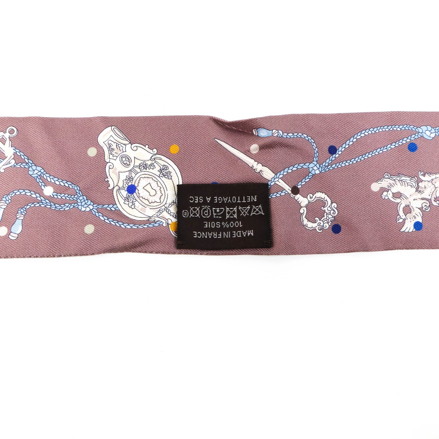 Hermes Twilly Single Purple Grey Key