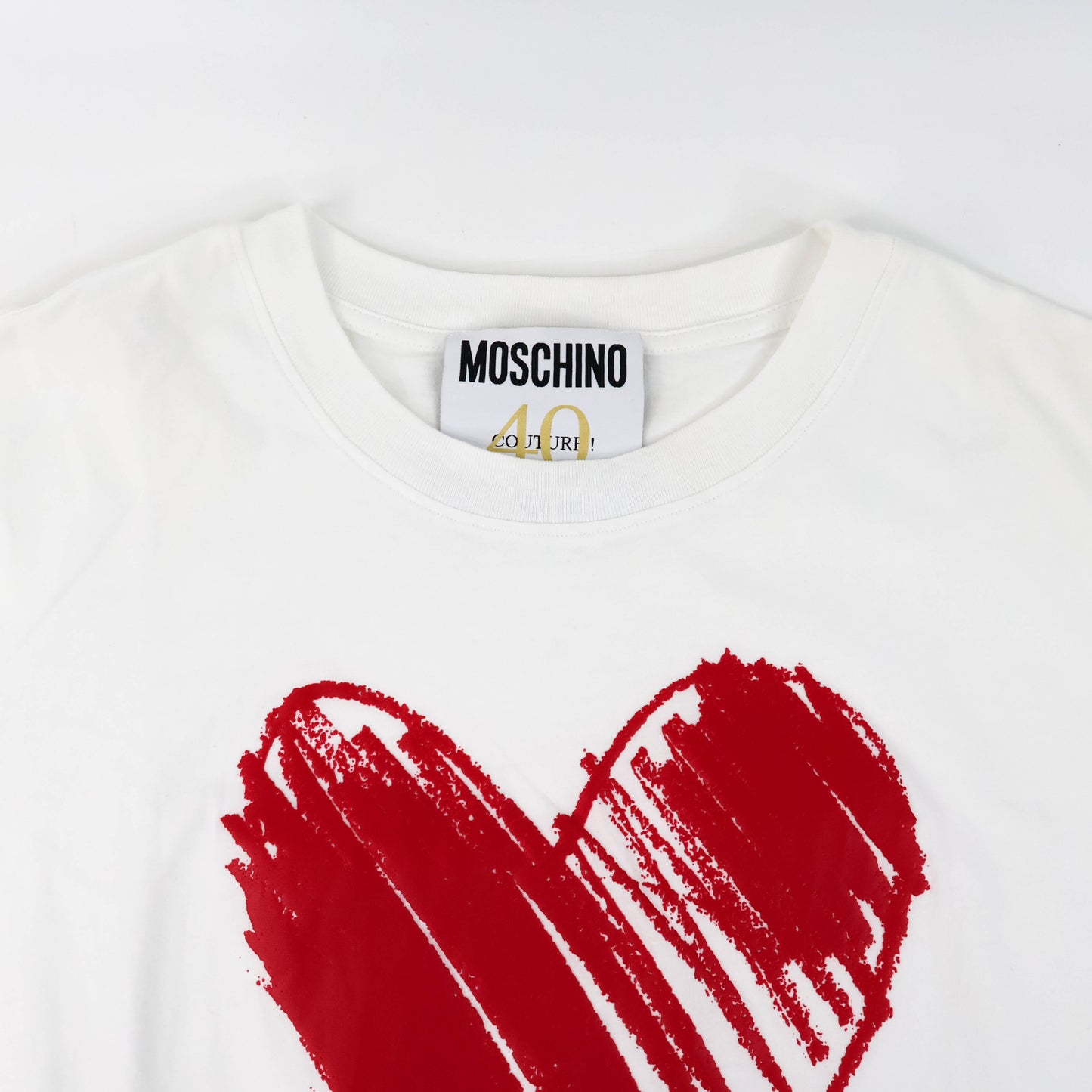 Moschino T-shirt 40 Years Of Love White