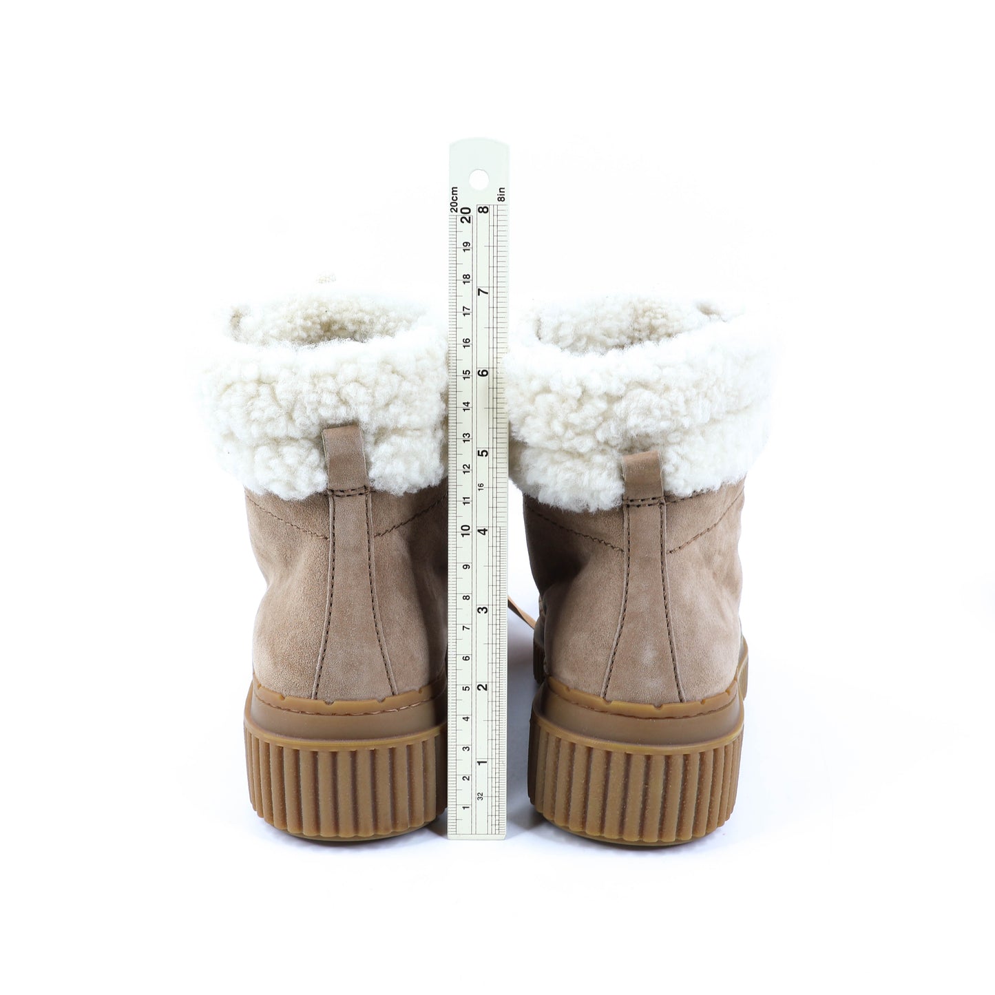 Tod's Boots Suede Wool Brown 36.5