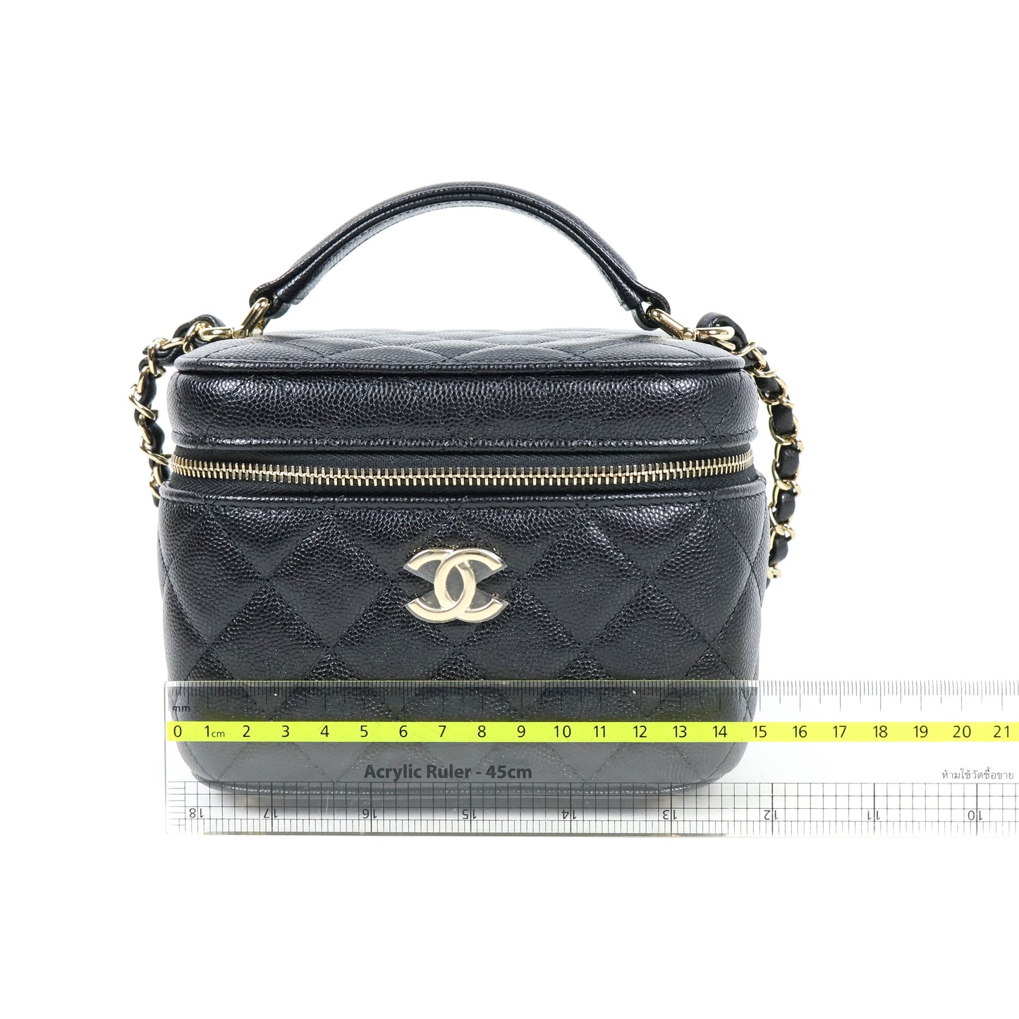 Chanel Vanity Case Bag Black Caviar GHW