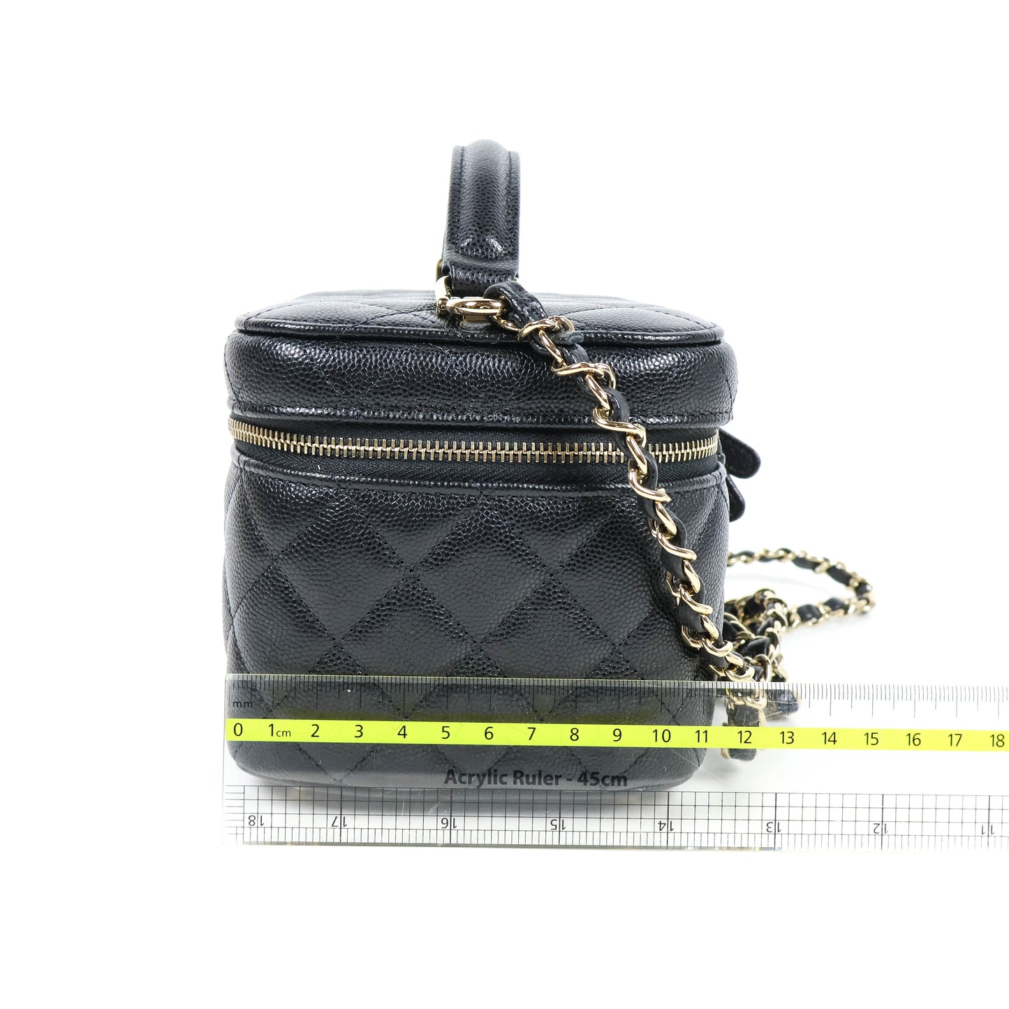 Chanel Vanity Case Bag Black Caviar GHW
