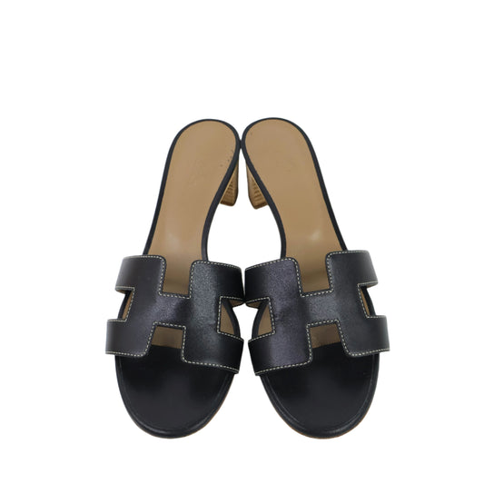 Hermes Oasis sandals Black 39