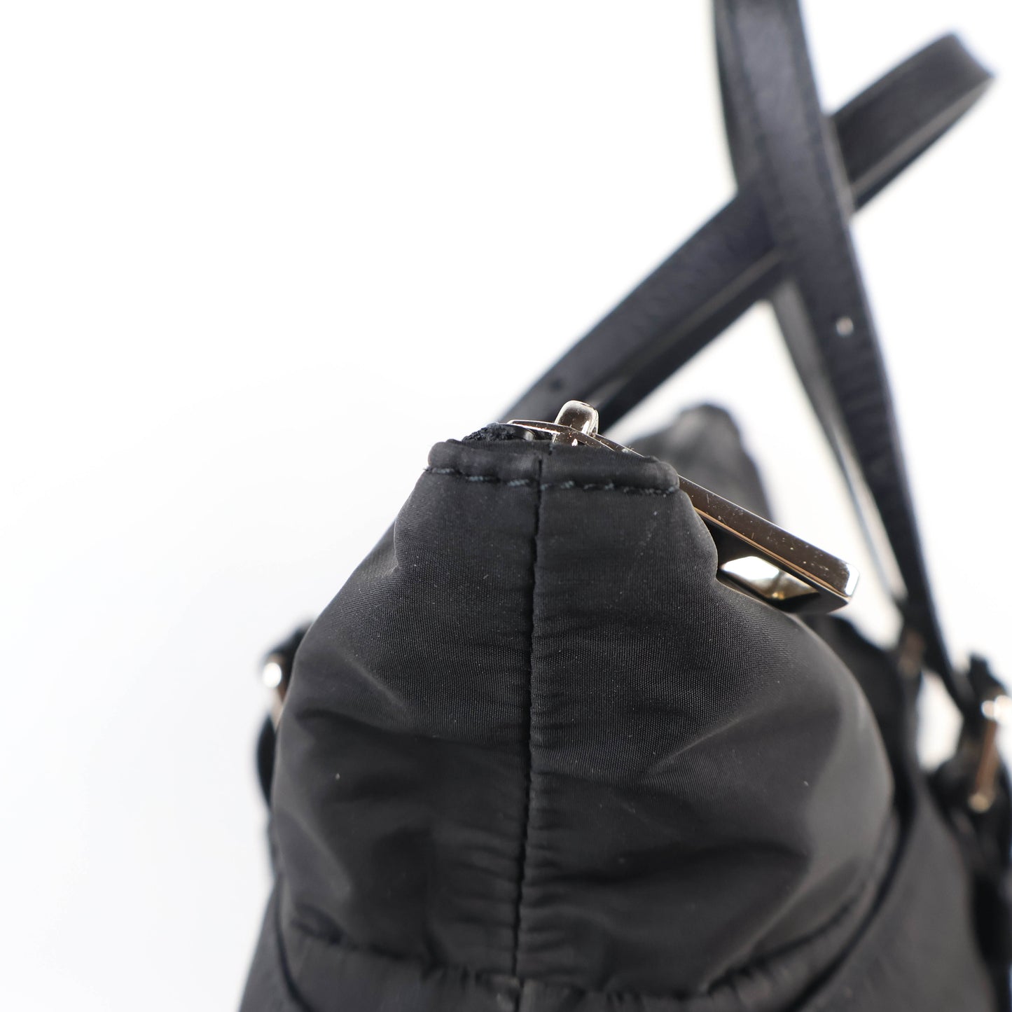 Gucci Tote Bag With Strap Nylon Black