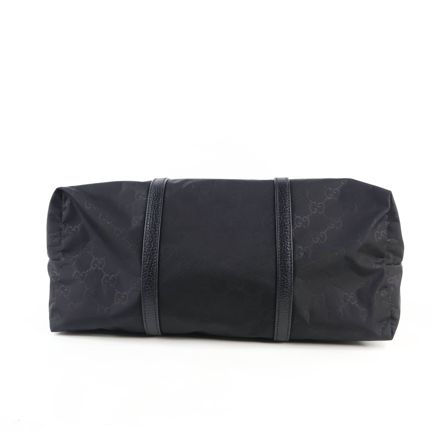 Gucci Tote Bag With Strap Nylon Black