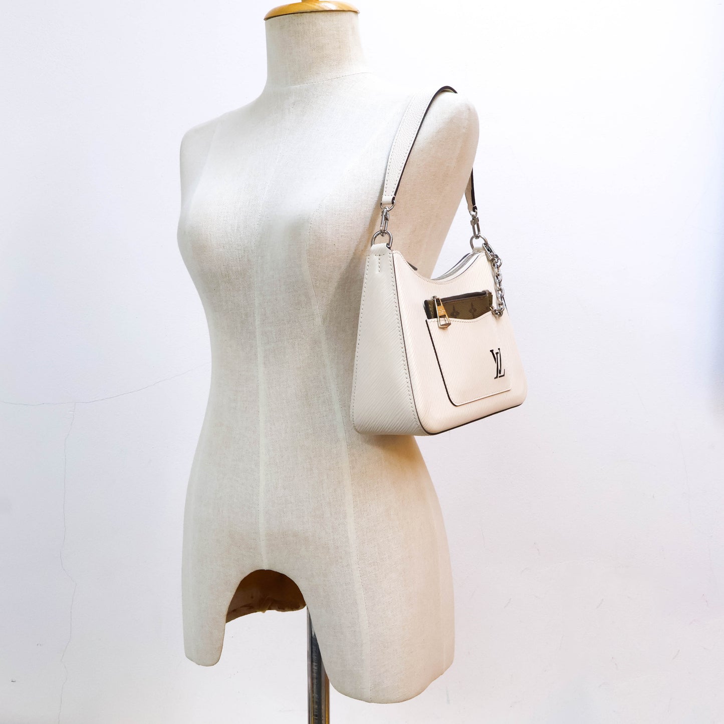 Louis Vuitton Marelle Epi Quartz White
