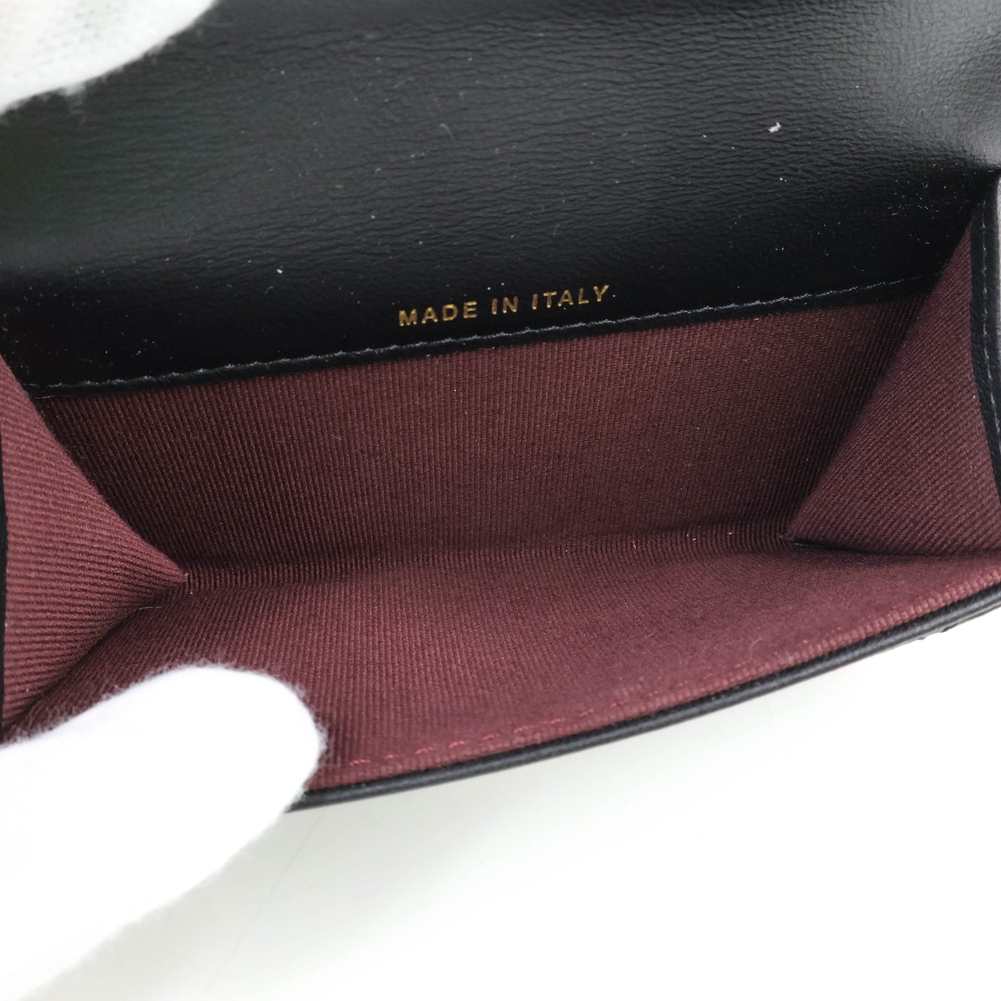 Chanel Flap Card Holder Black Lamb GHW