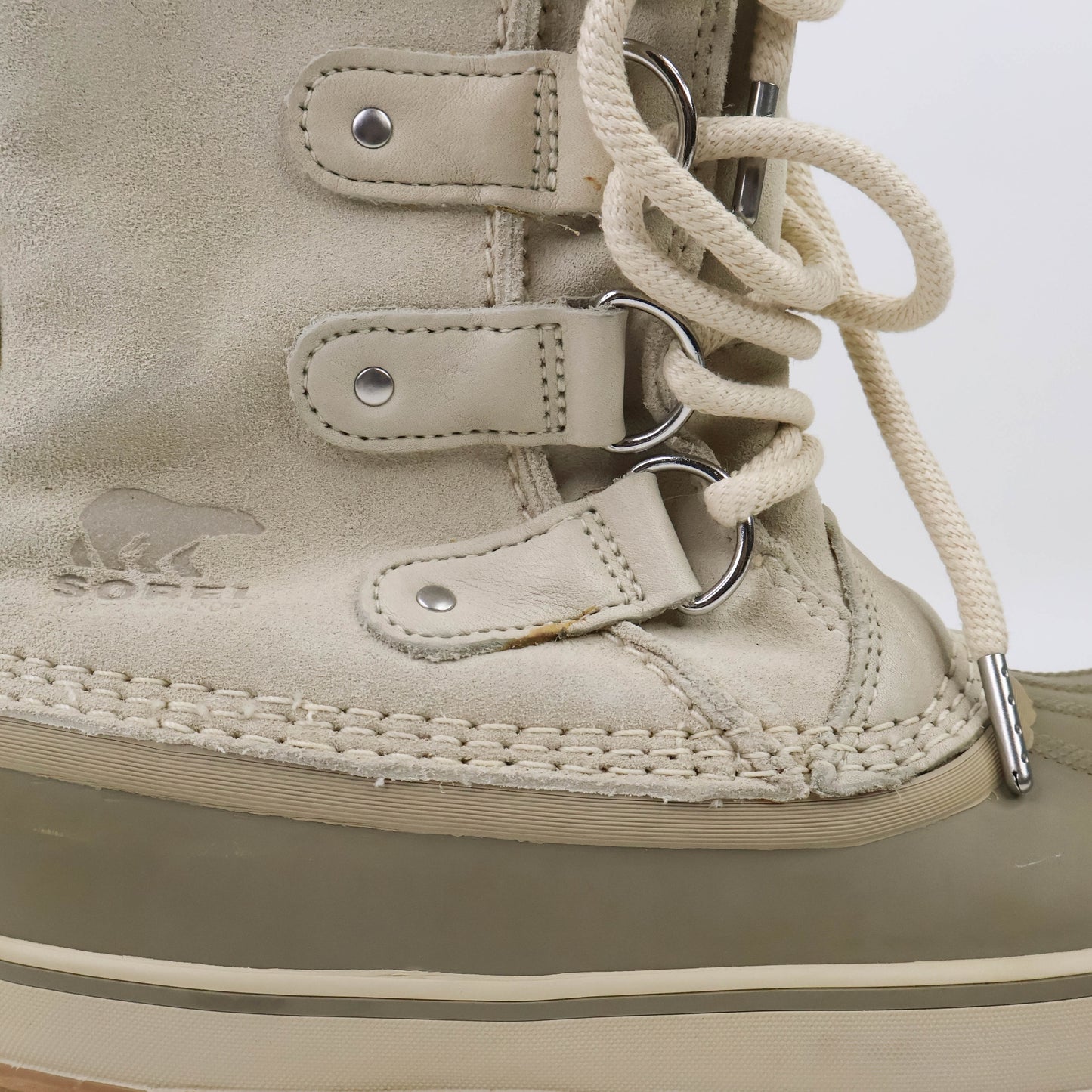 Sorel Boots Suede Fur Khaki 36