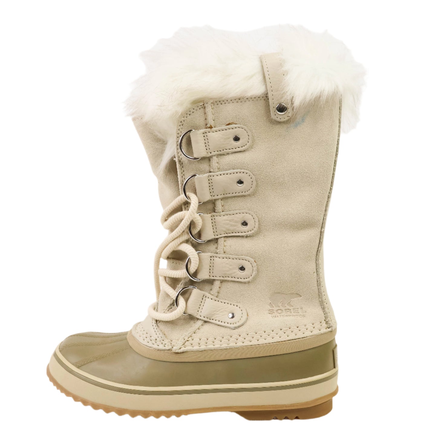 Sorel Boots Suede Fur Khaki 36