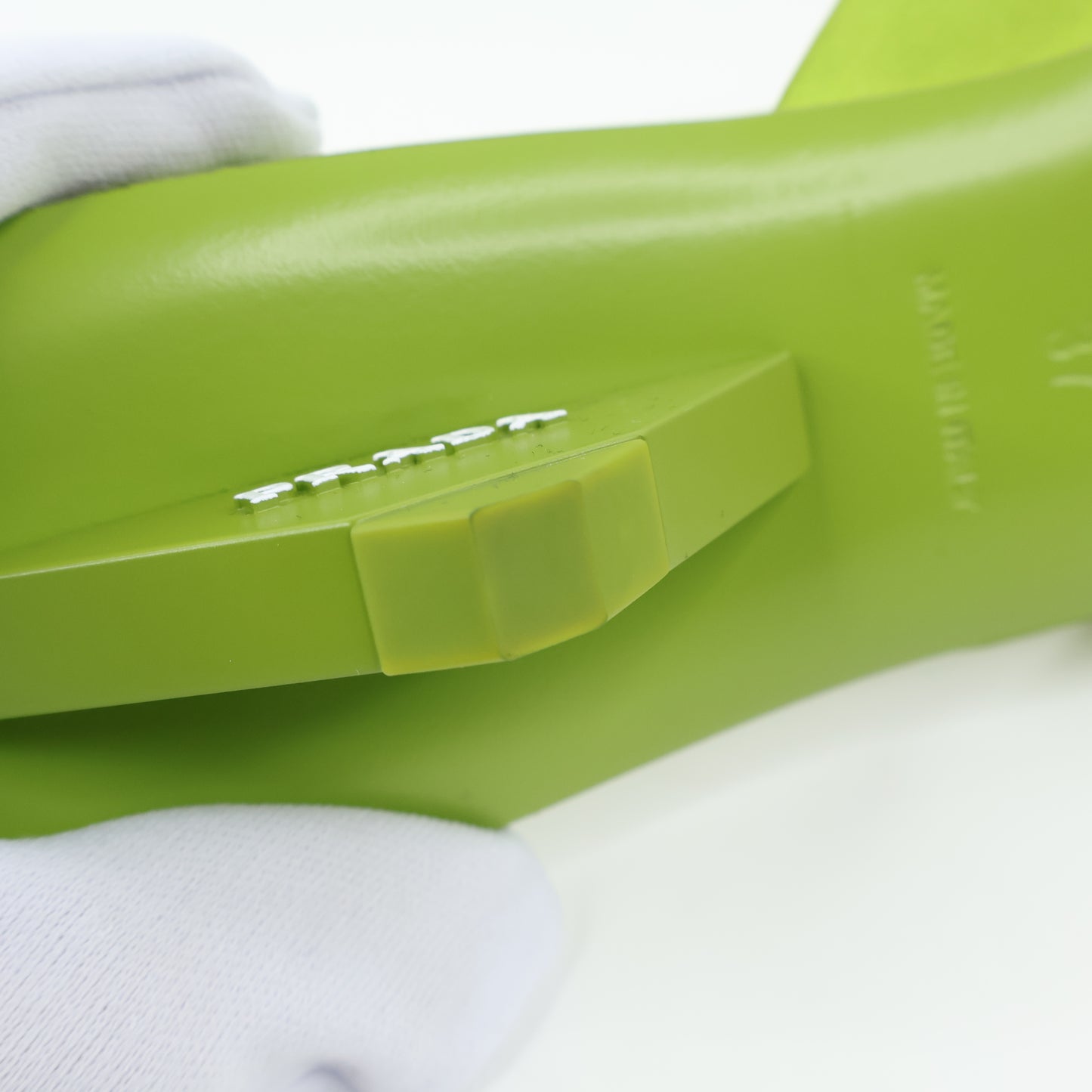 Prada Sabot Sandals Satin Green 37