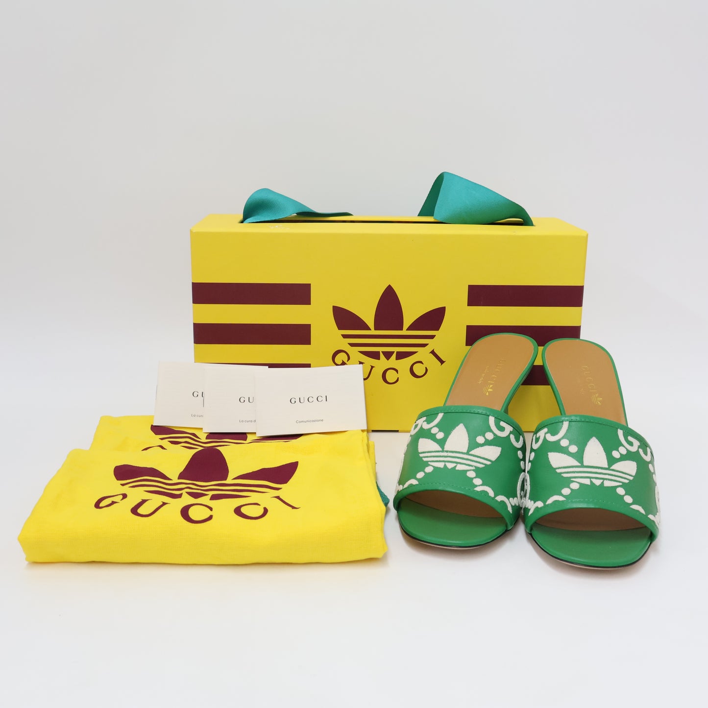 Gucci x Adidas Heels Green White 39