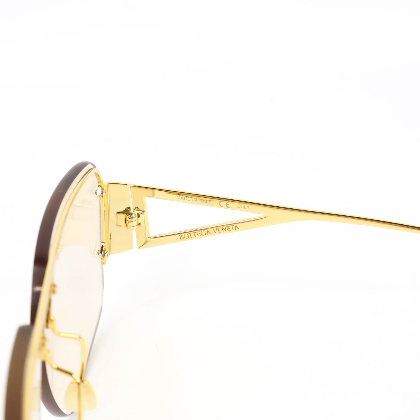 Bottega Sunglasses Gold Frame
