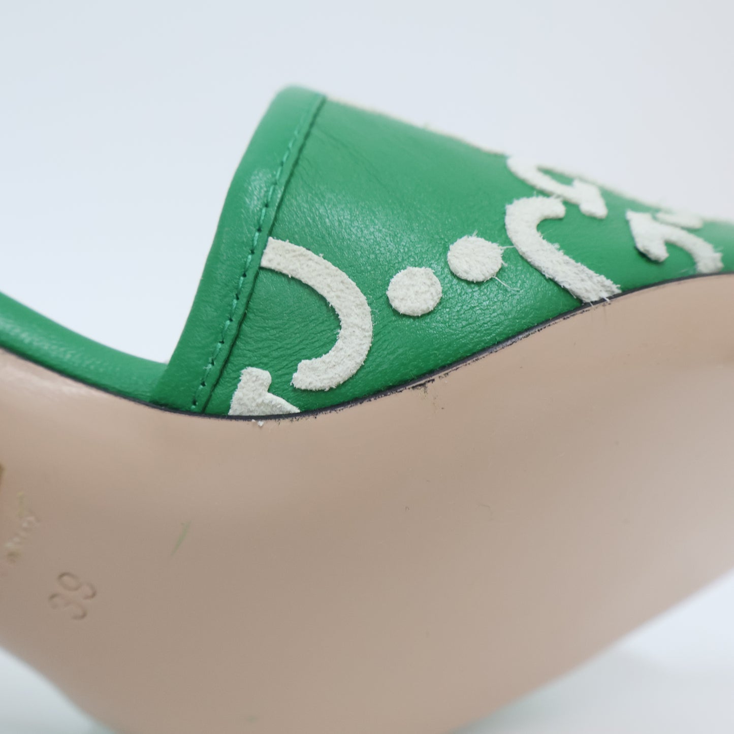 Gucci x Adidas Heels Green White 39