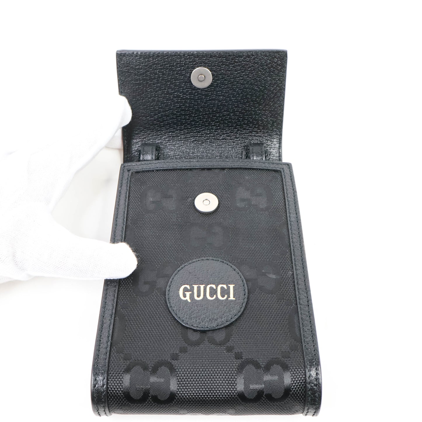 Gucci Phone Holder Canvas Black