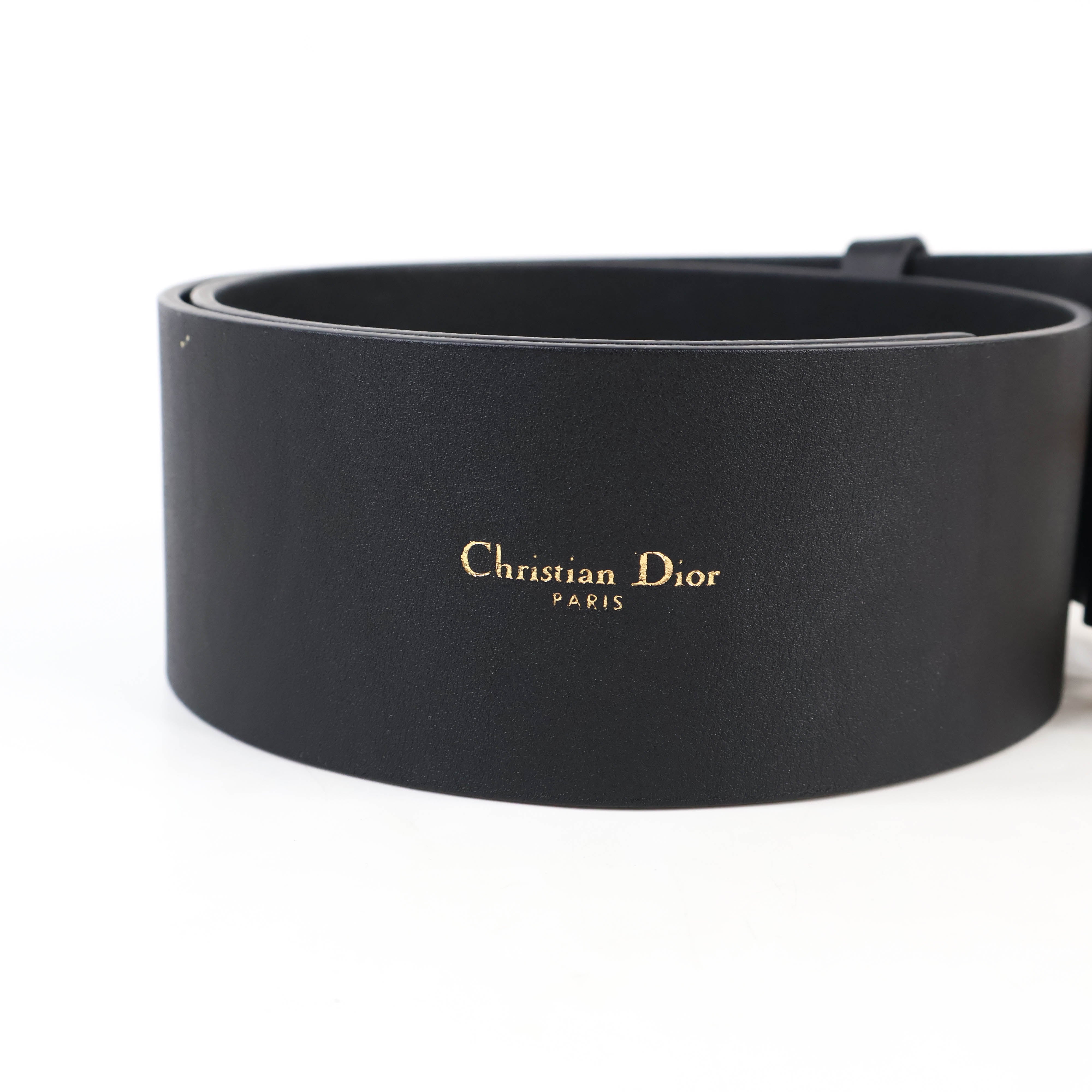 Christian Dior Belt Diorquake Black/Gold – brandloverbangkok.com
