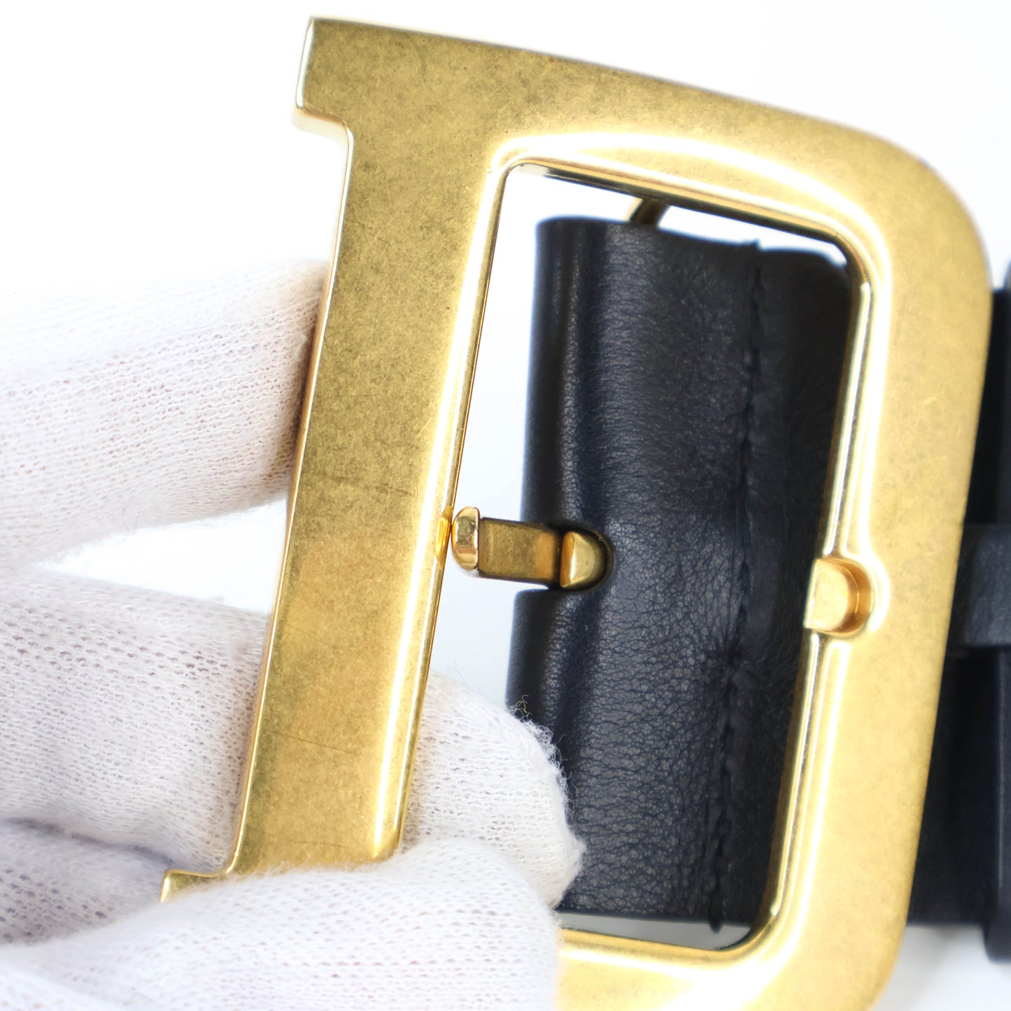 Christian Dior Belt Diorquake Black/Gold