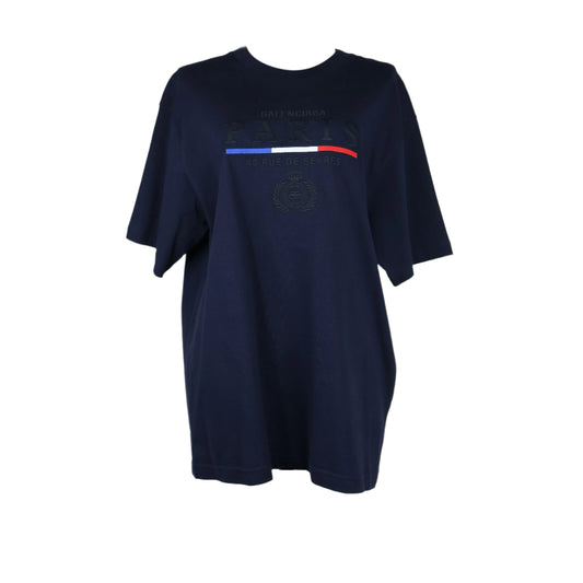 Balenciaga T-Shirt Navy Balenciaga Paris 40 Rue De Sevres