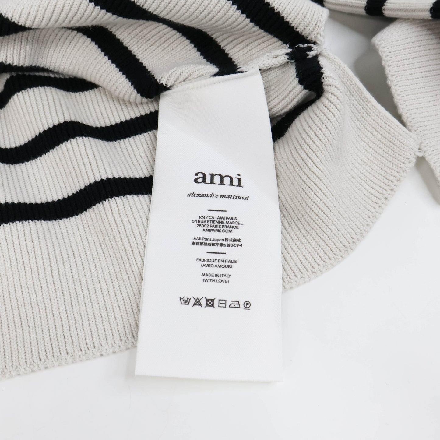 Ami Sweater White Black