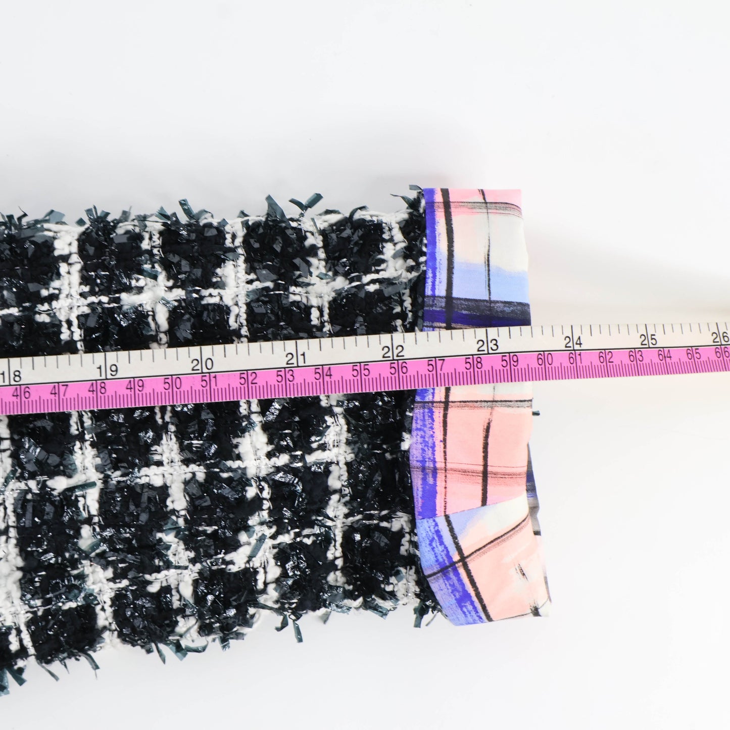 Chanel Jacket Tweed Black White Silver