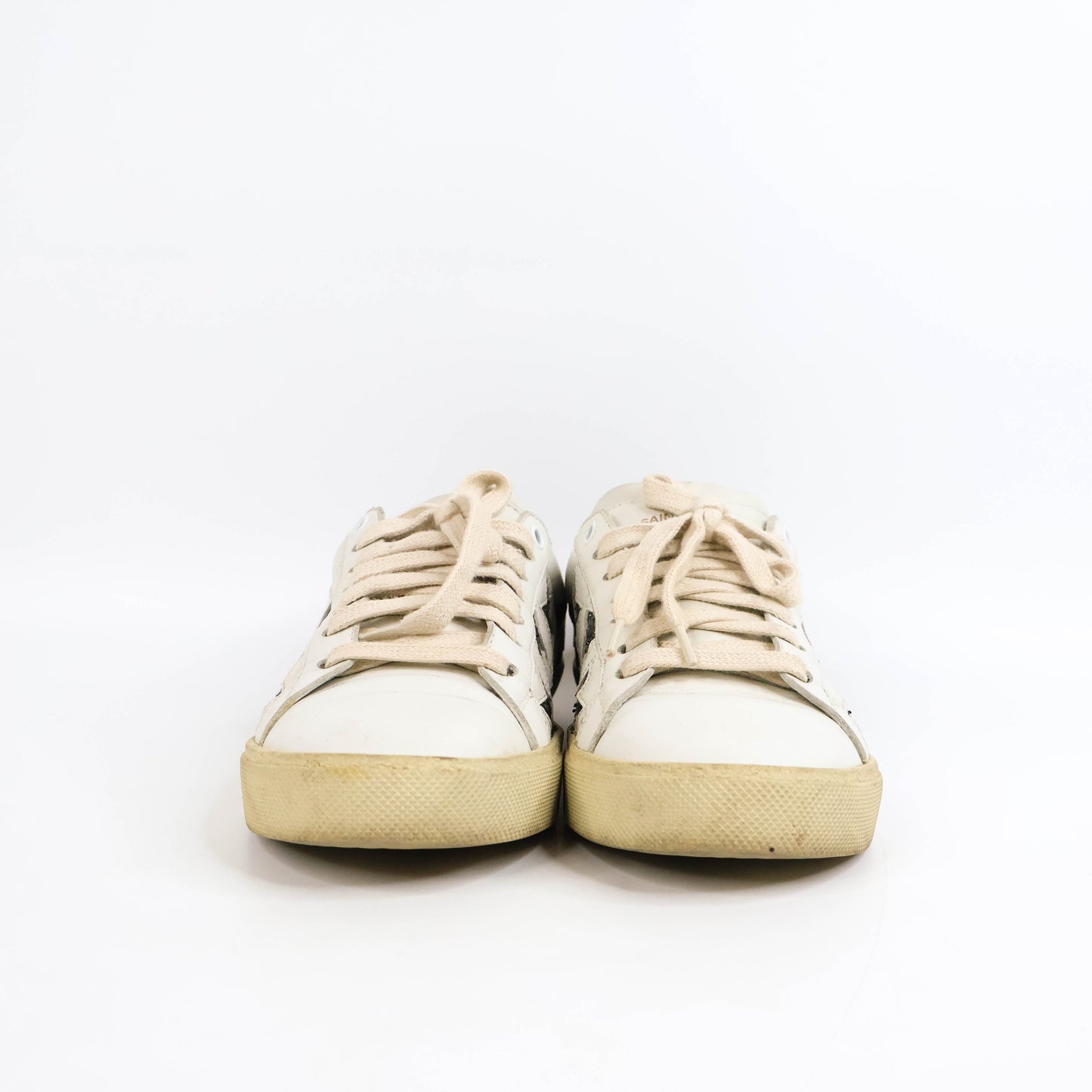 Saint Laurent Court Sneakers Silver Star 39