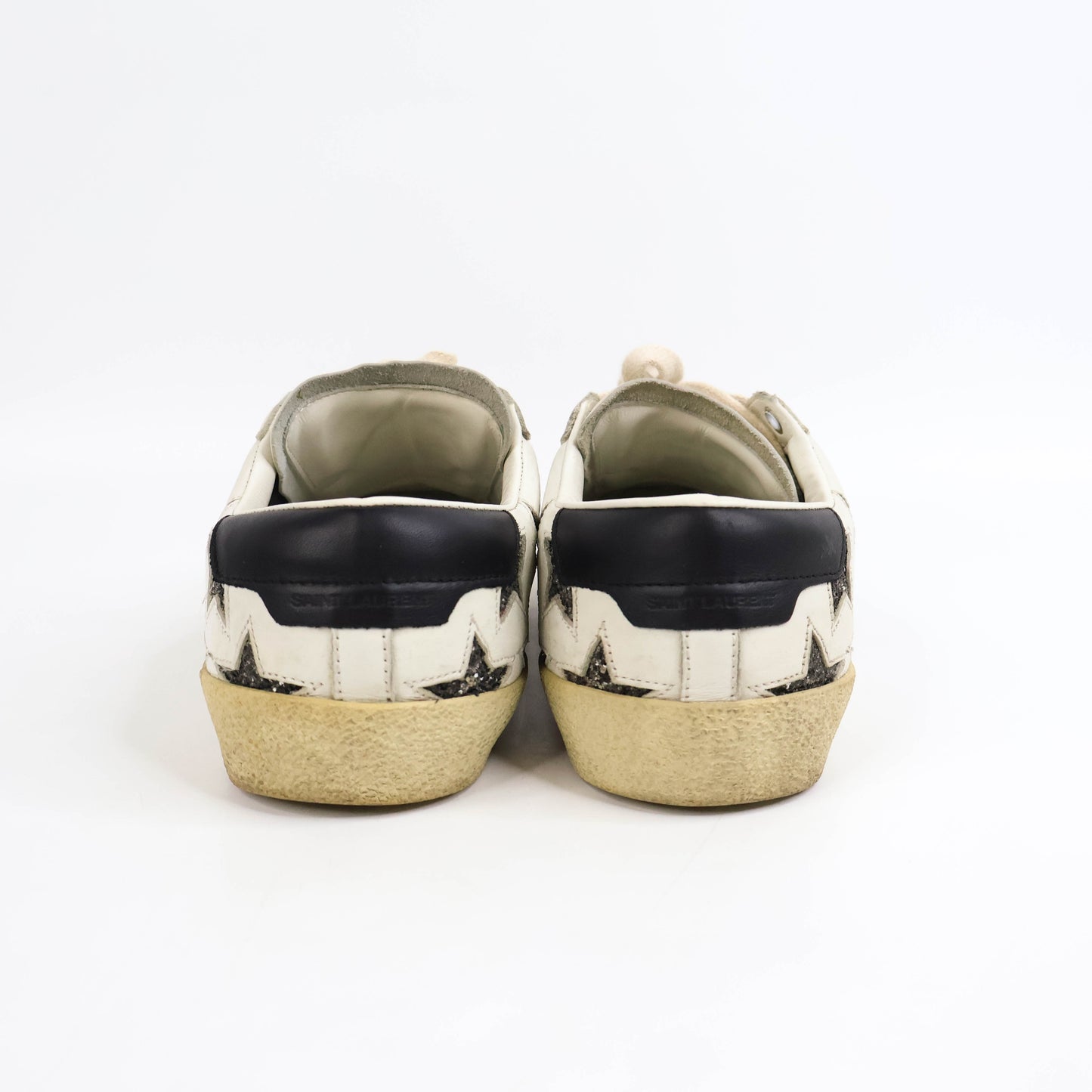 Saint Laurent Court Sneakers Silver Star 39