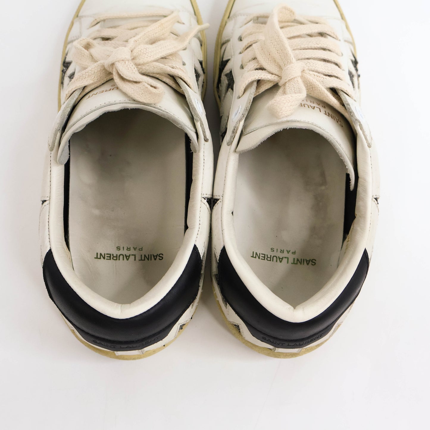 Saint Laurent Court Sneakers Silver Star 39