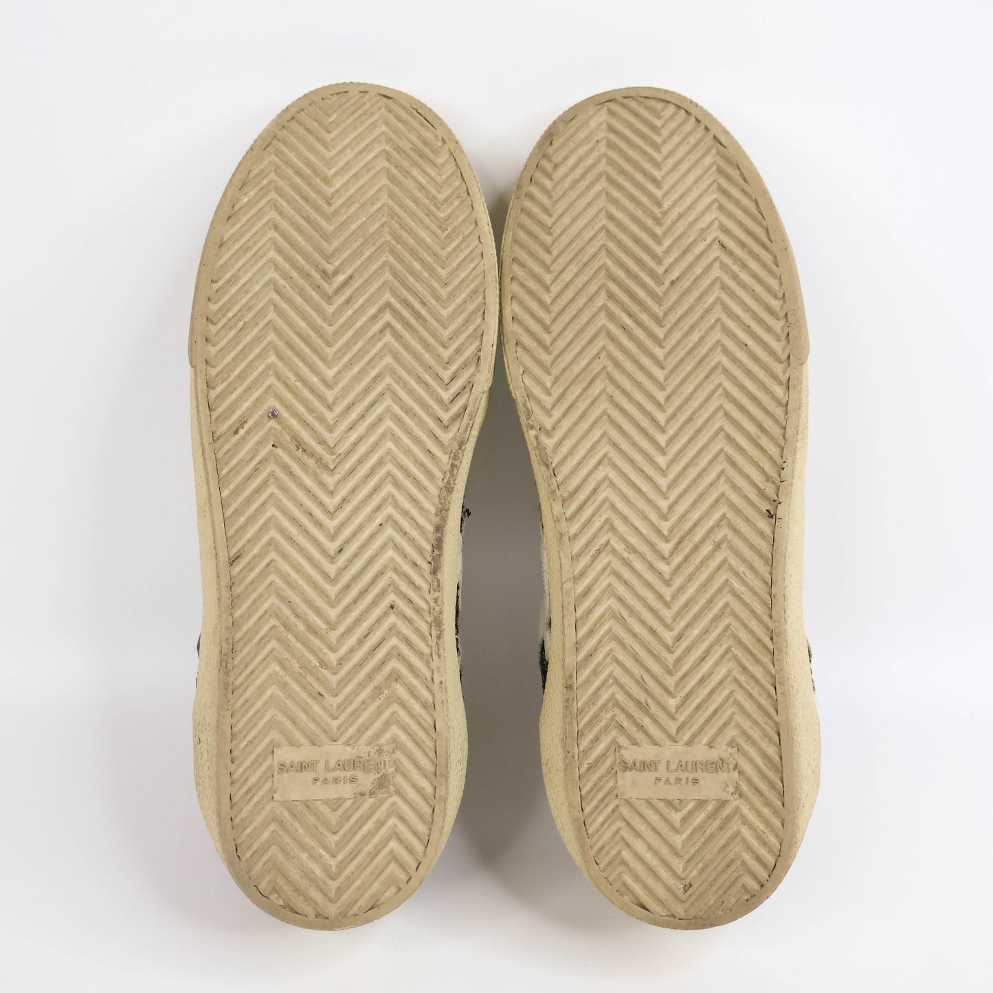 Saint Laurent Court Sneakers Silver Star 39